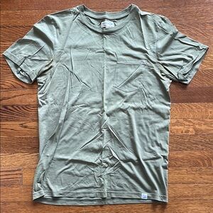 Merz B. Schwanen Green Short Sleeve Tee with Crew Neck